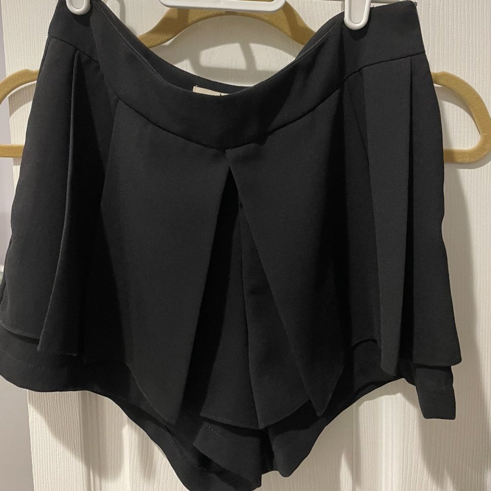 Black Flowy Shorts
